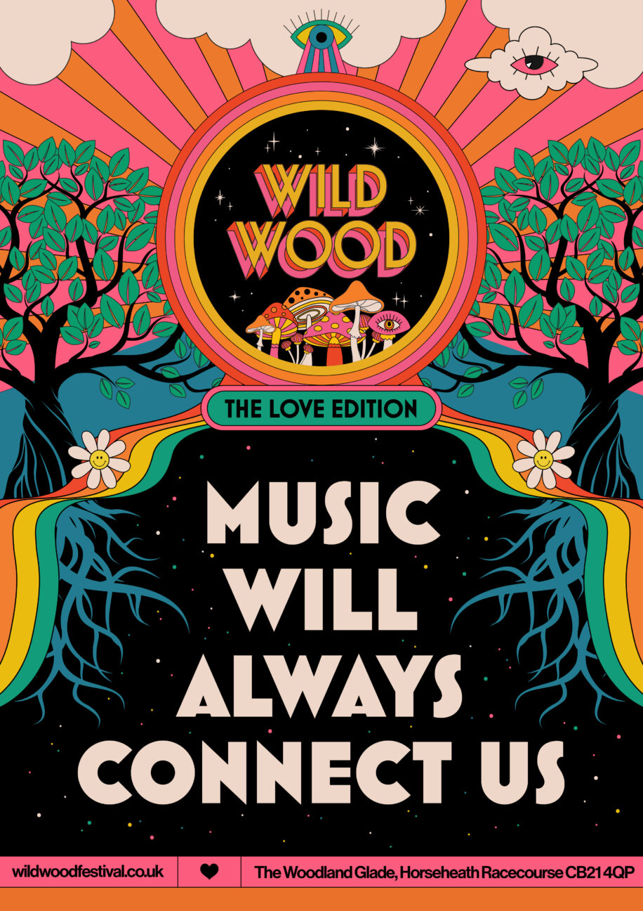 Limited edition "Music Will Always Connect Us" print by Artwork By Blondie size A3