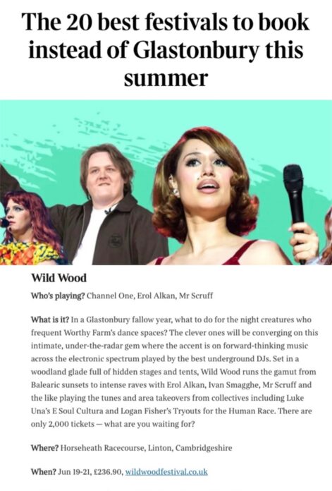 The Times picks Wild Wood