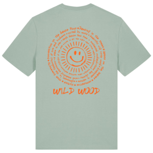 Wild Wood Smiley Tee in Aloe Green
