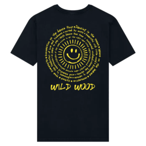 Wild Wood Smiley Tee Black