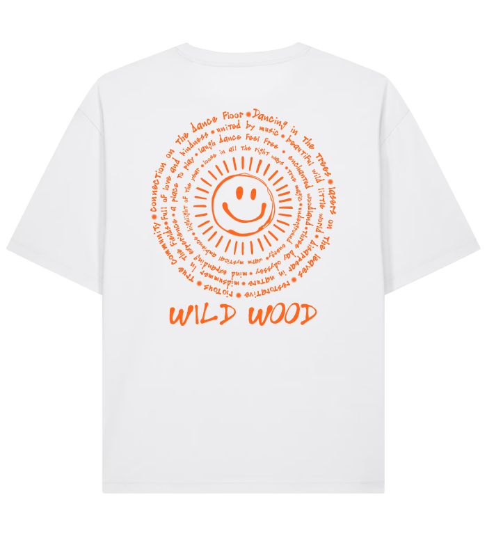 Wild Wood Smiley Tee White